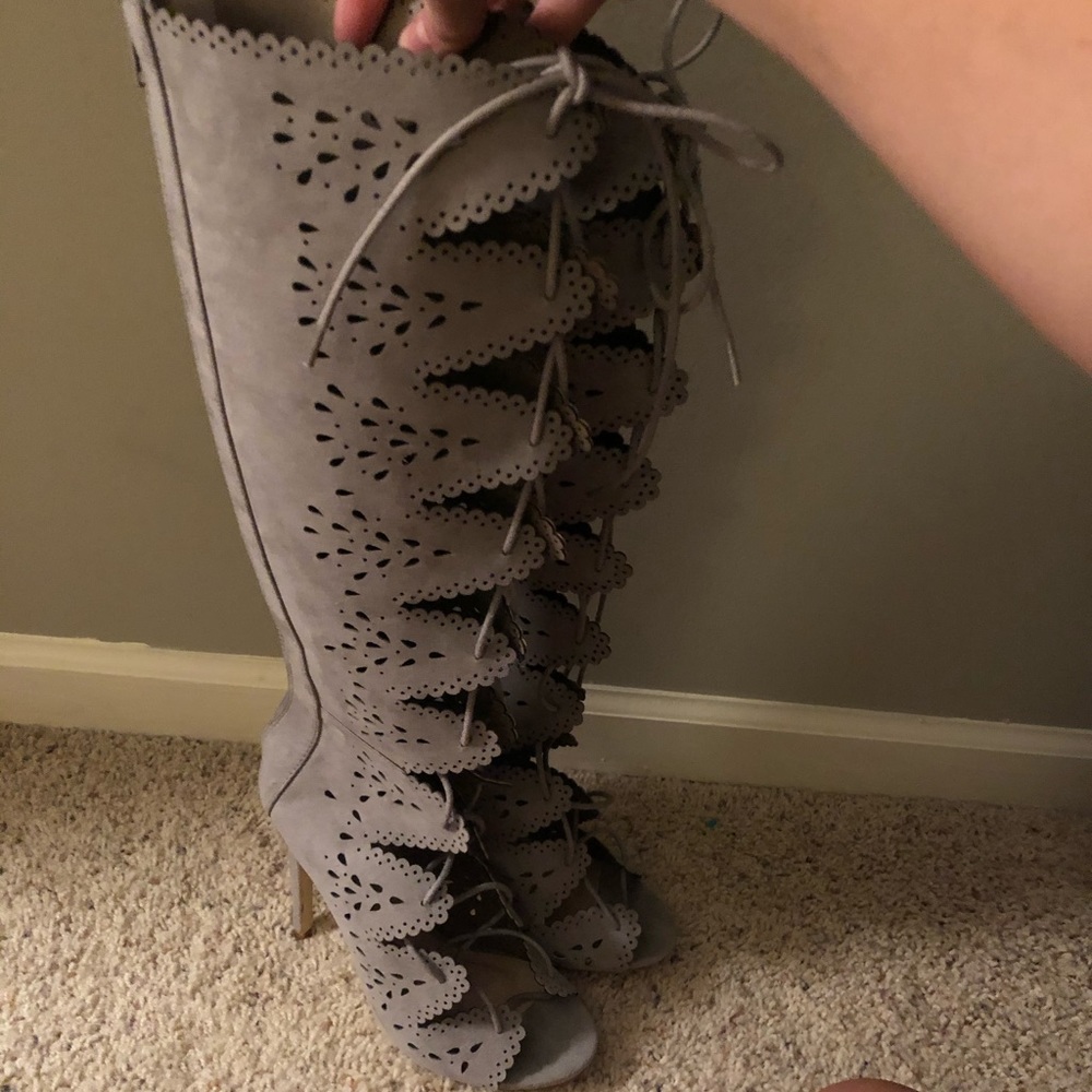 Women’s knee high Gladiator heels